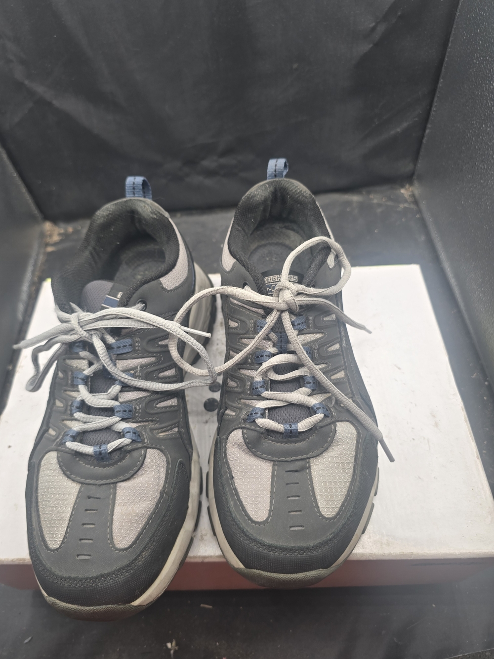 Skechers Men's Athletic Sneakers - Black, Gray & Blue‎